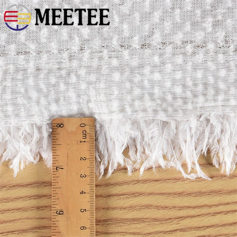 50cm Meetee 160cm Artificial Feather Plush Fabric Tassel Trim Skinny for Cloth DIY Photography Background Designer Sewing Supply