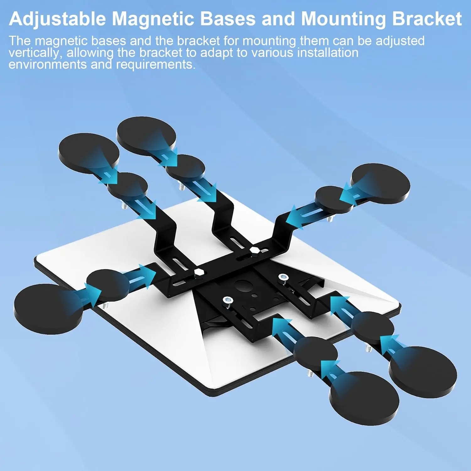 Starlink Mini Magnetic Roof Mount 12 Magnetic Bases Up to 376 lbs Suction Power Starlink Internet Satellite Mounting Kit Mini V4