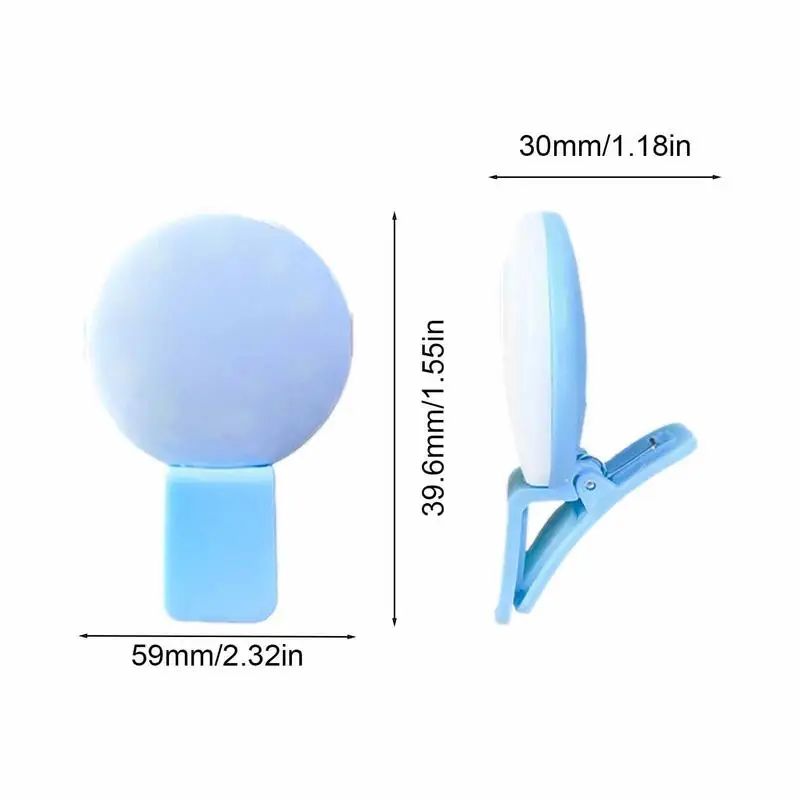 Mini Selfie Ring Light LED Flash Phone Lens Light USB Rechargeable Clip Mobile Phone Fill Lamp Women Selfie Lights