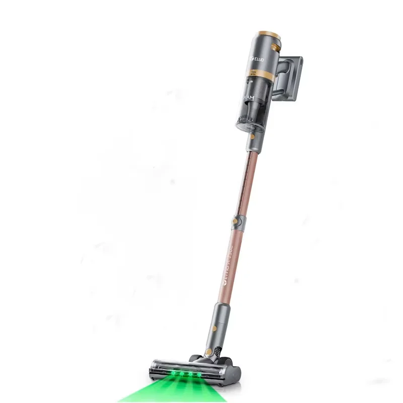 Akku-Stielstaubsauger, 8-in-1 Leichtgewicht-Staubsauger mit 65 Minuten Laufzeit, Standfunktion, Anti-Verhedderungsbürste, LED-Scheinwerfer, wiederaufladbarer Akku, für Tierhaare, Hartholzböden und