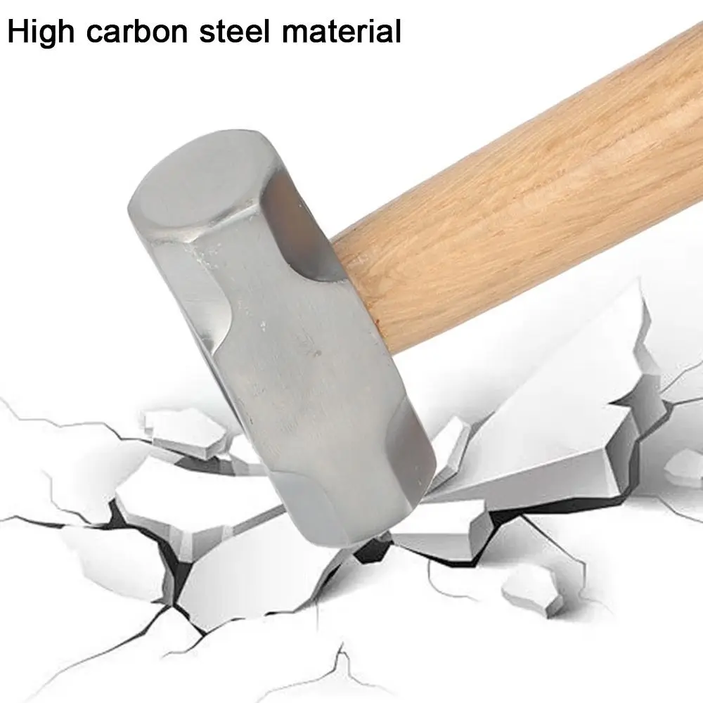 

High Carbon Steel Mini Octagonal Hammer Ergonomic Multi-purpose Fitter Hammer Durable Sturdy Wood Handle Hammer Woodworking
