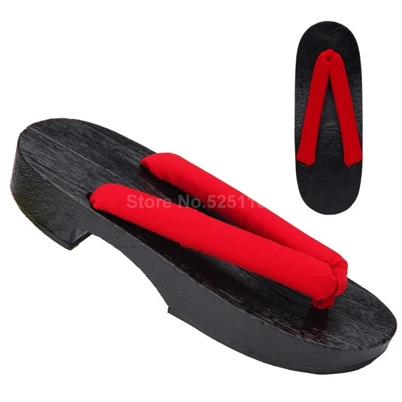 Japanese Geta Clogs Traditional Wodden Shoes Woman Kimono Anime Cosplay Costumes Sauna Spa Home Slippers Beach Outdoor Sandals