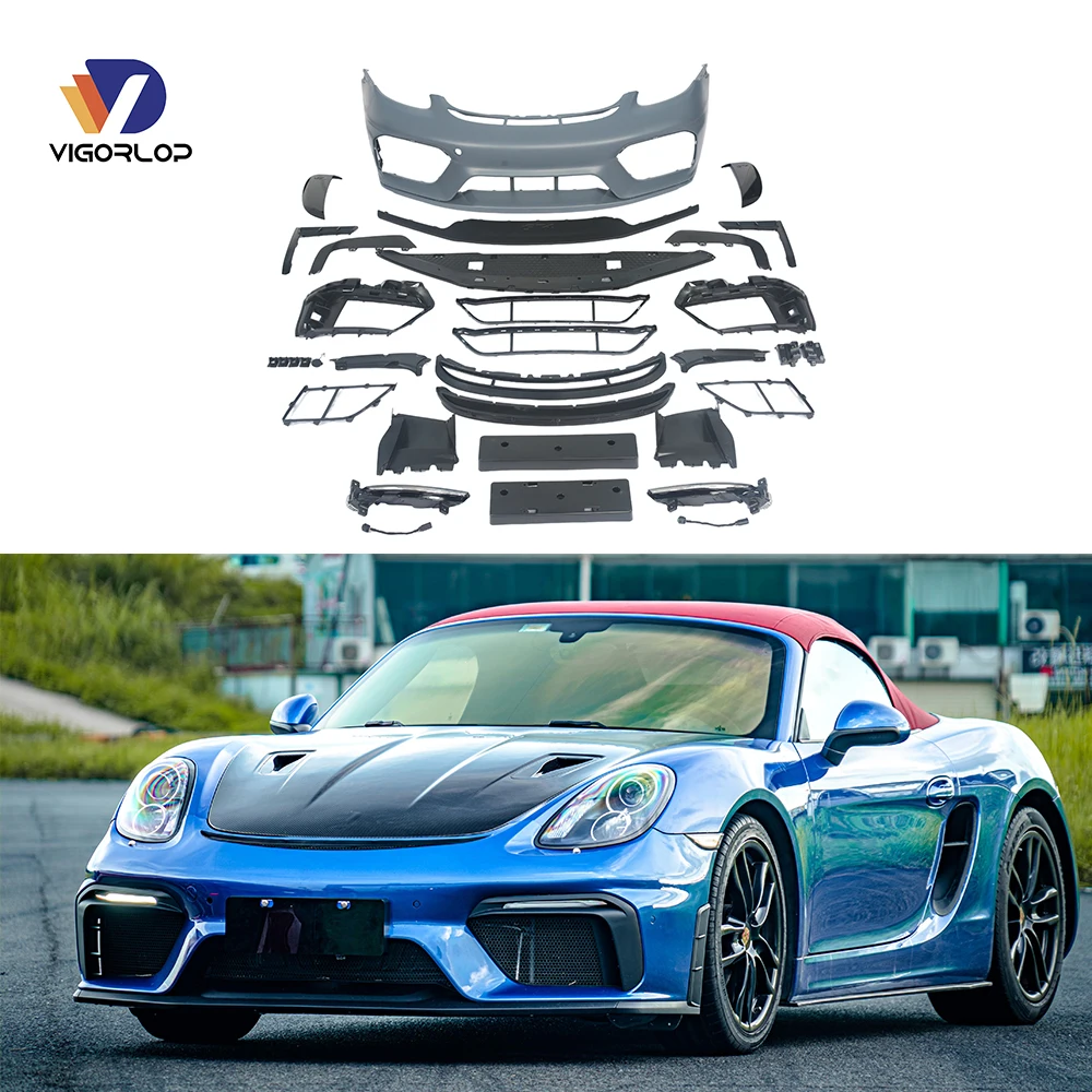 

Luxury Body Kit Upgraded New Front Surround Front Car Bumper Design for Wholesales for 981 2011-2015 Modified GT4 Front Bumper