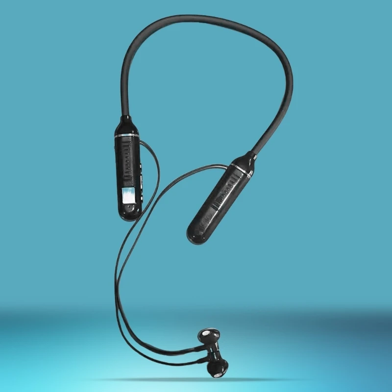 Auriculares con banda para cuello con bloqueo magnético, llamadas claras para auriculares para actividades libre