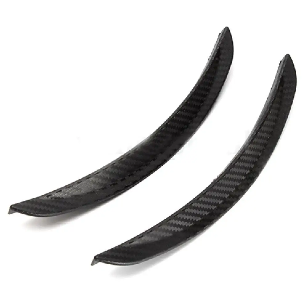 1Pair 24.5cm PVC Fender Flares Arch Wheel Eyebrow Guard Kit Fiber Mud Flaps Splash Guards Protector Anti-Scratch For Car Truck