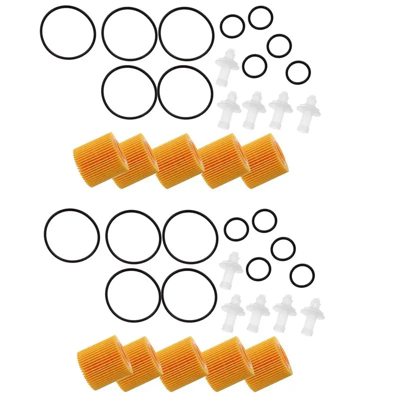 Precise 10 Pcs Oil Filter Set 04152-YZZA6 For Toyota Corolla Prius Scion Im Xd