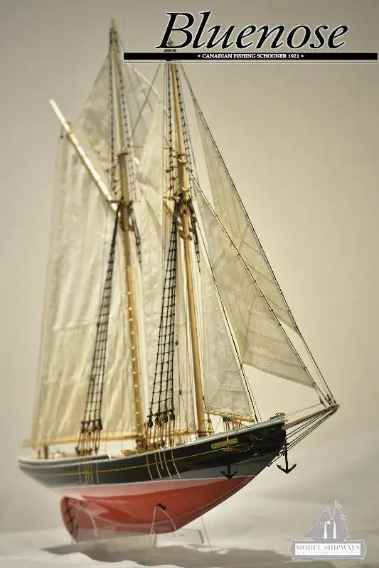 Bluenose 범선 모델, 목재 선박 모델 키트, Yuanqing, 1:72 730 mm