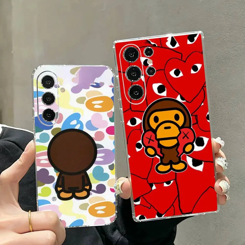 Hype Streetwear Monkey Bape  Phone Case For Samsung S25,S24,S21,S22,S23,S30,Ultra,S20,Plus,Fe Transparent Cover