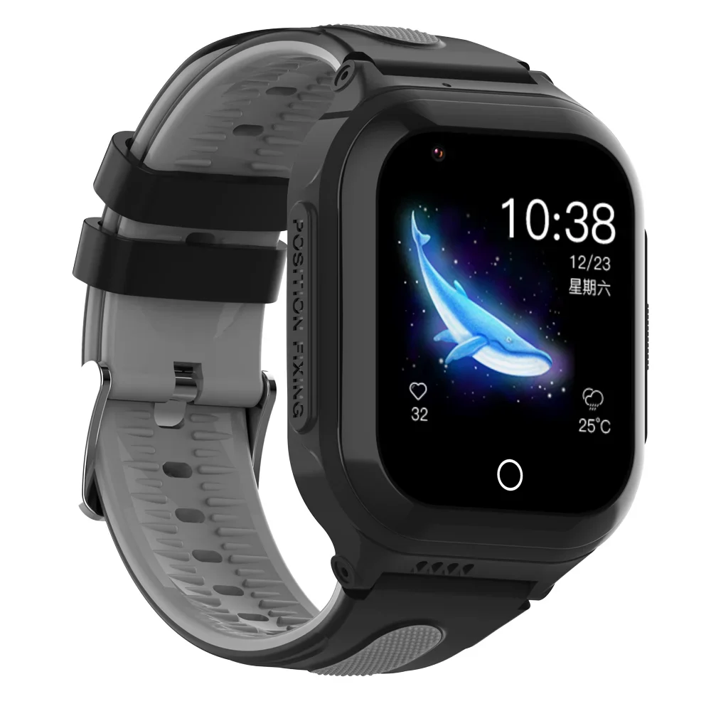 2023 4G Android Smartwatch Video Calling Camera Waterproof Smart Phone Watch Kids Smart Watch KT24S Detachable Replaceable Strap