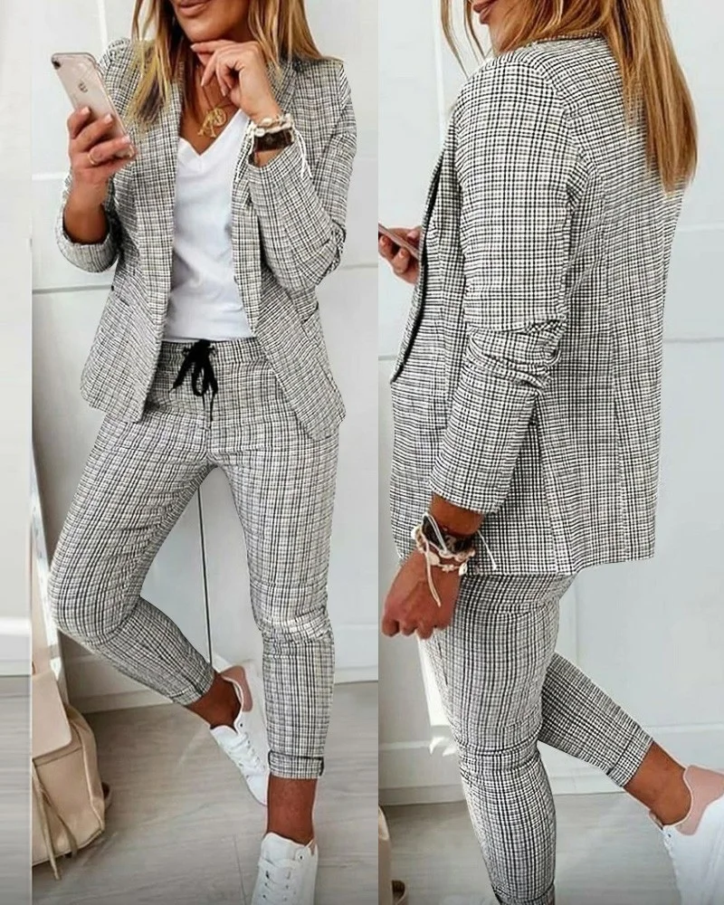 

Jacket Two-piece Office Ladies Suit Office Wear Women Suit for Women Blazer Women Women Suit Women Suits Office Sets