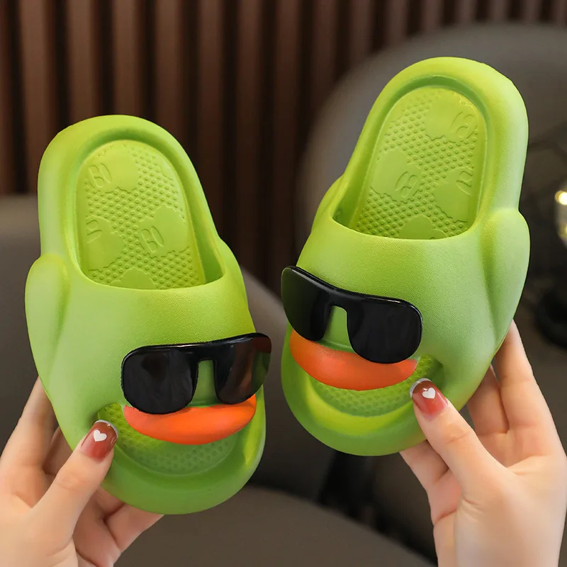 Children\'s Slippers Summer New Cute Kids Indoor Home Slides Non-slip Bathroom Shoes Boys Girls Soft Beach Sandals Slippers