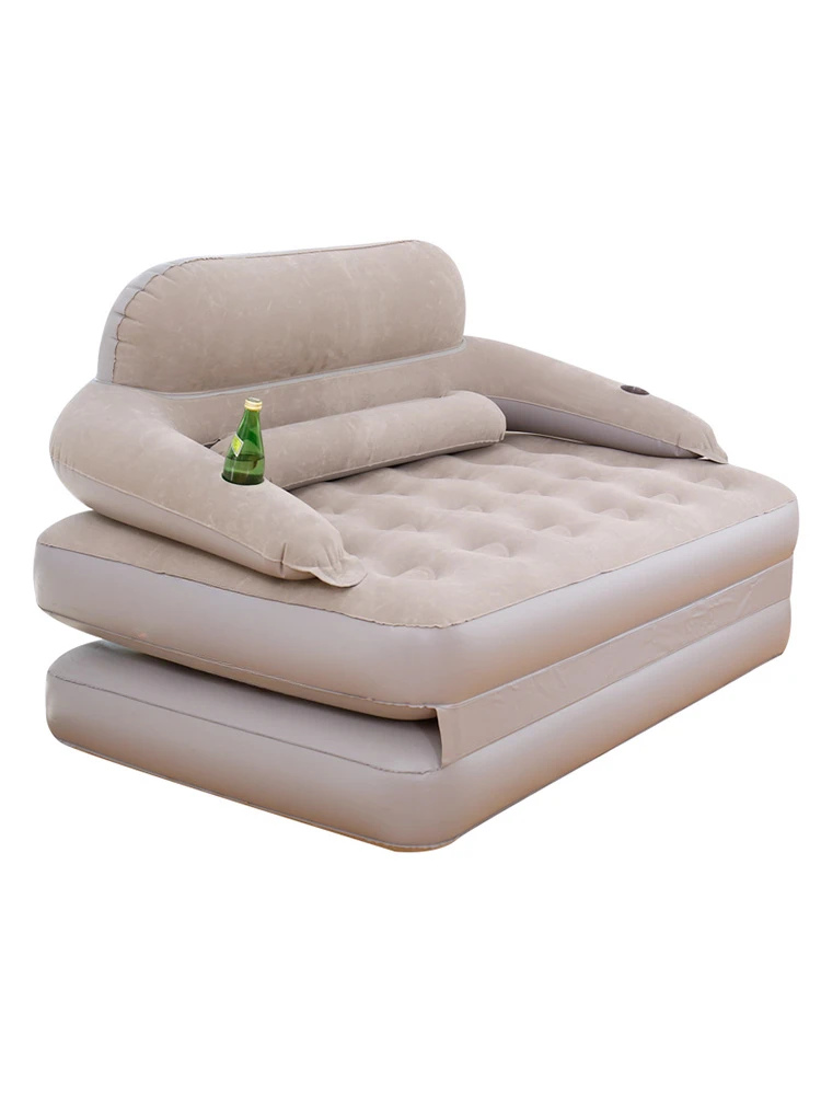 Inflatable sofa bed foldable multifunctional dual-purpose lazy sofa inflatable mattress double home outdoor