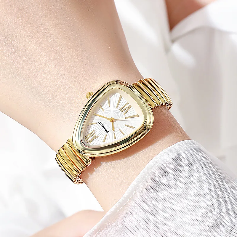 

Hot Sale Elastic Strap Women Watch Luxury Snake Dial Quartz Watch Fashion Ladies Gold Wristwatch Gift Clock Dropshipping