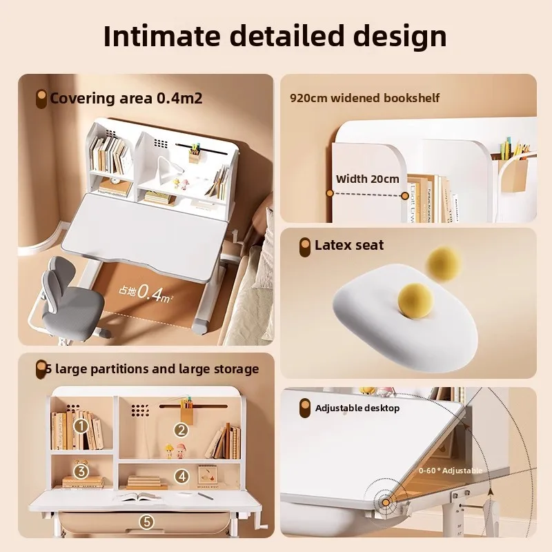 Children's Study Table Primary School Students' Writing Homework Desk Lifting Table Household Children's Special Desks and Chair