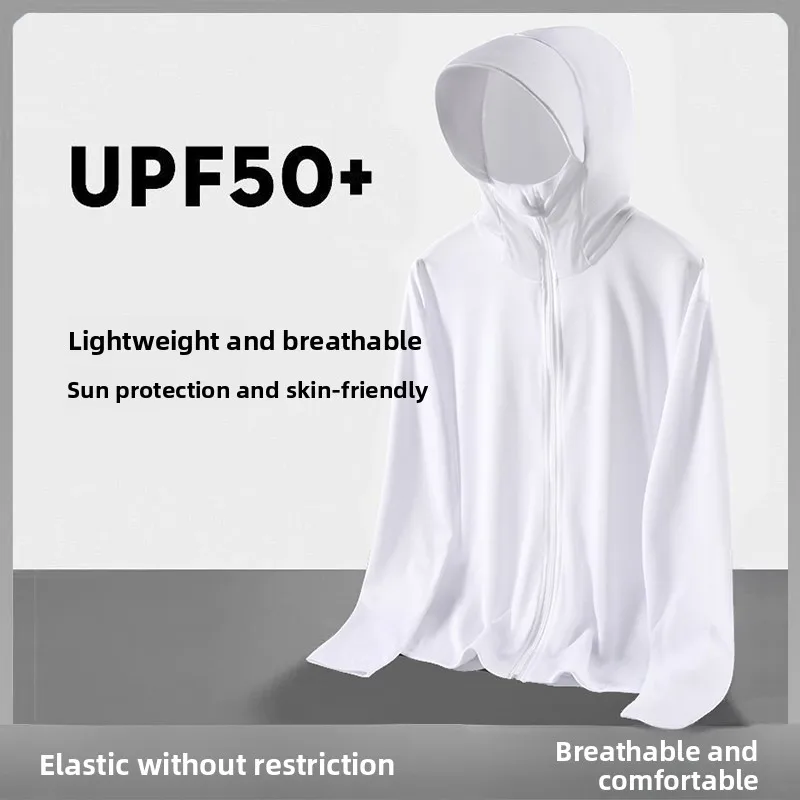 

Women's Summer Quick Dry Ice Silk Thin Mesh Fishing Sun Protection Clothing Breathable Outerwear Men's Style Commute Wind