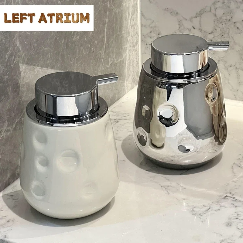 Dispenser for Liquid Soap Ceramic Foam Bottle Bubbler Hand Sanitizer Bottle Facial Cleanser Frother Portable Soap Dispensers