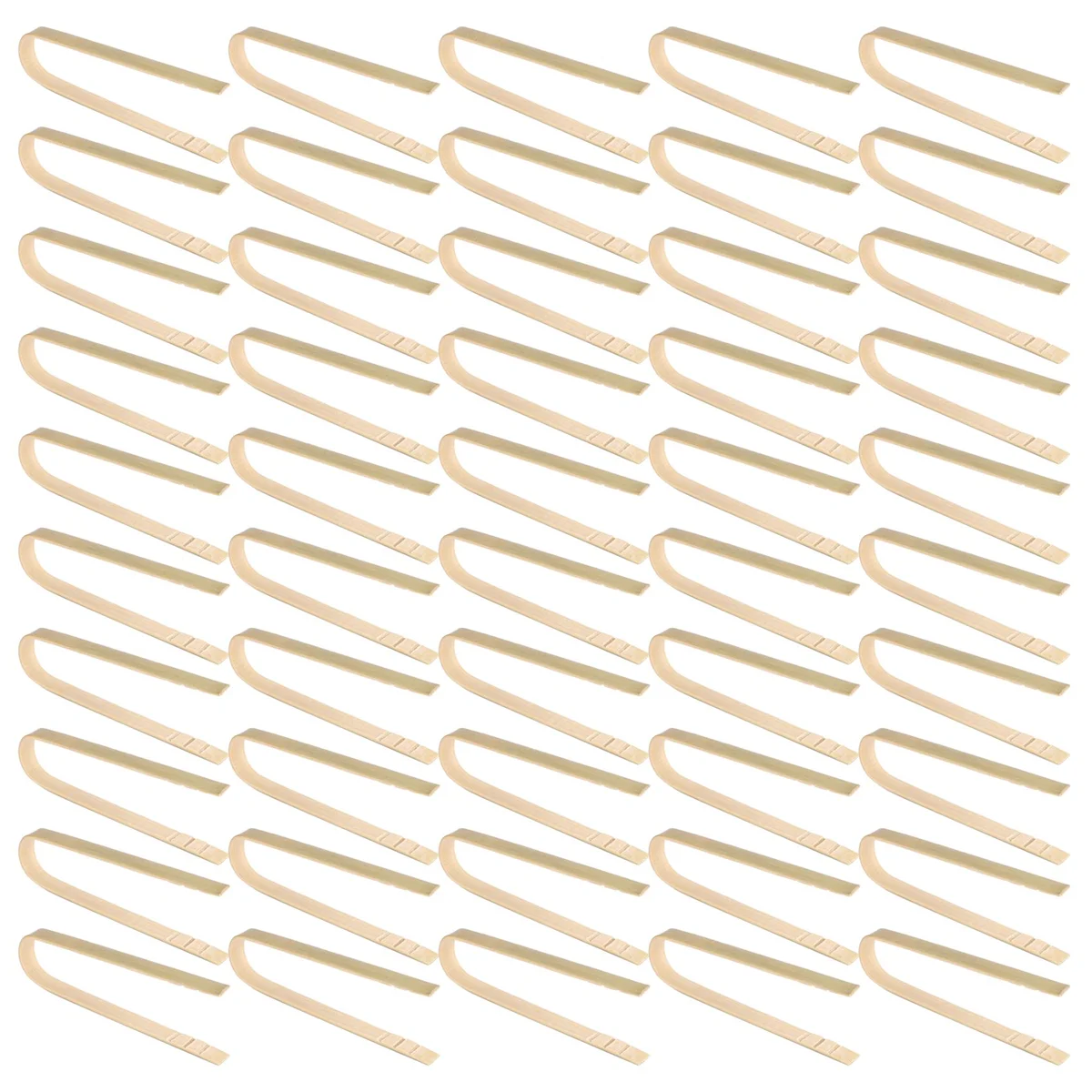 50 pinze utensili da cucina usa e getta mini pinze di bambù pinze per toast naturali per cucinare