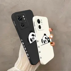 EDGE40 Cute Panda Silicone Phone Case For Motorola Moto EDGE 40 30 40Neo 20 E13 E32 E22i EDGEPLUS E7Plus E22 E20 E32S E6S Cover