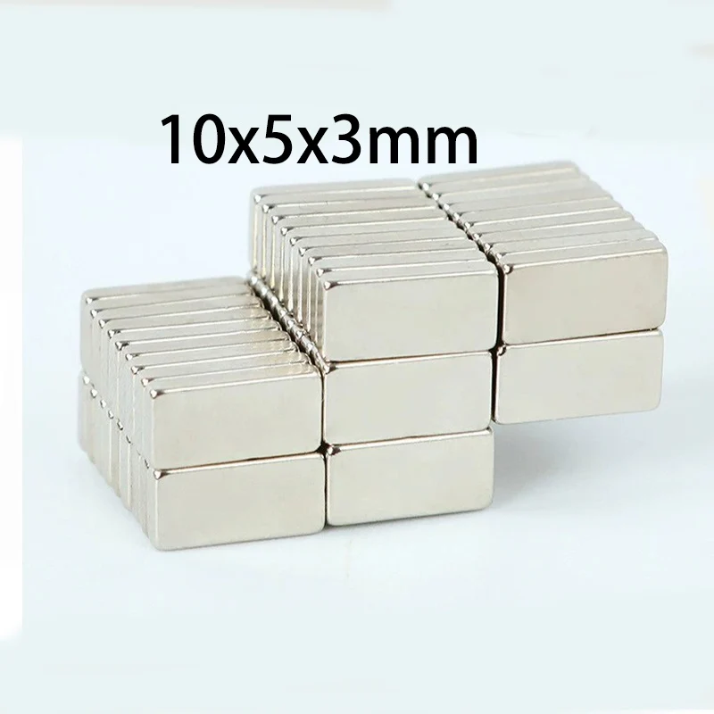 20/50/100pcs Block Magnets 10x5x3mm for DIY, Models & Science Projects