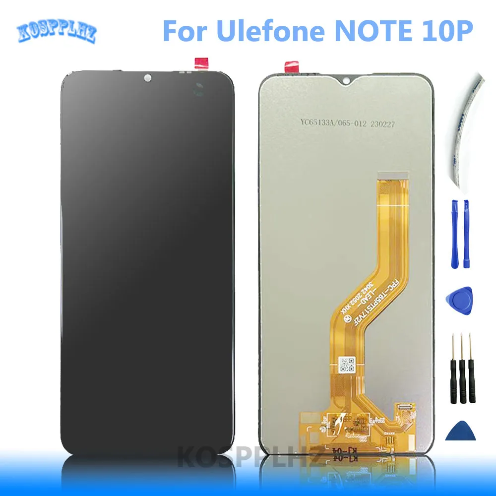 

ЖК-дисплей и сенсорный экран в сборе для Ulefone Note10P Note 10P, сменный передний полноэкранный дисплей высокого качества для note 10, ЖК-дисплей