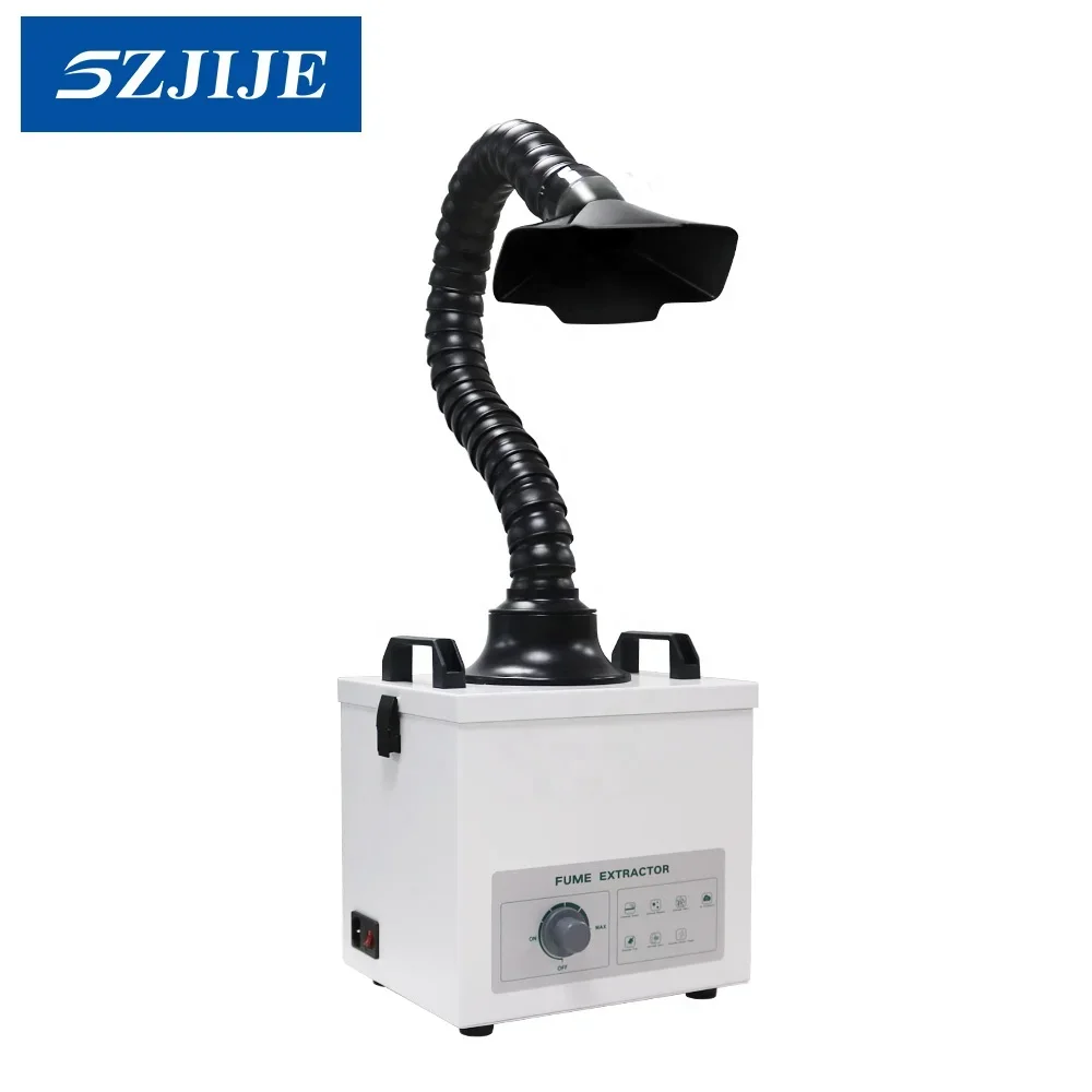 SZJIJE Soldering HEPA Filter 100W Mini Powful Smoke Absorber Air Purifier for Nail Salon and DIY Welding Station