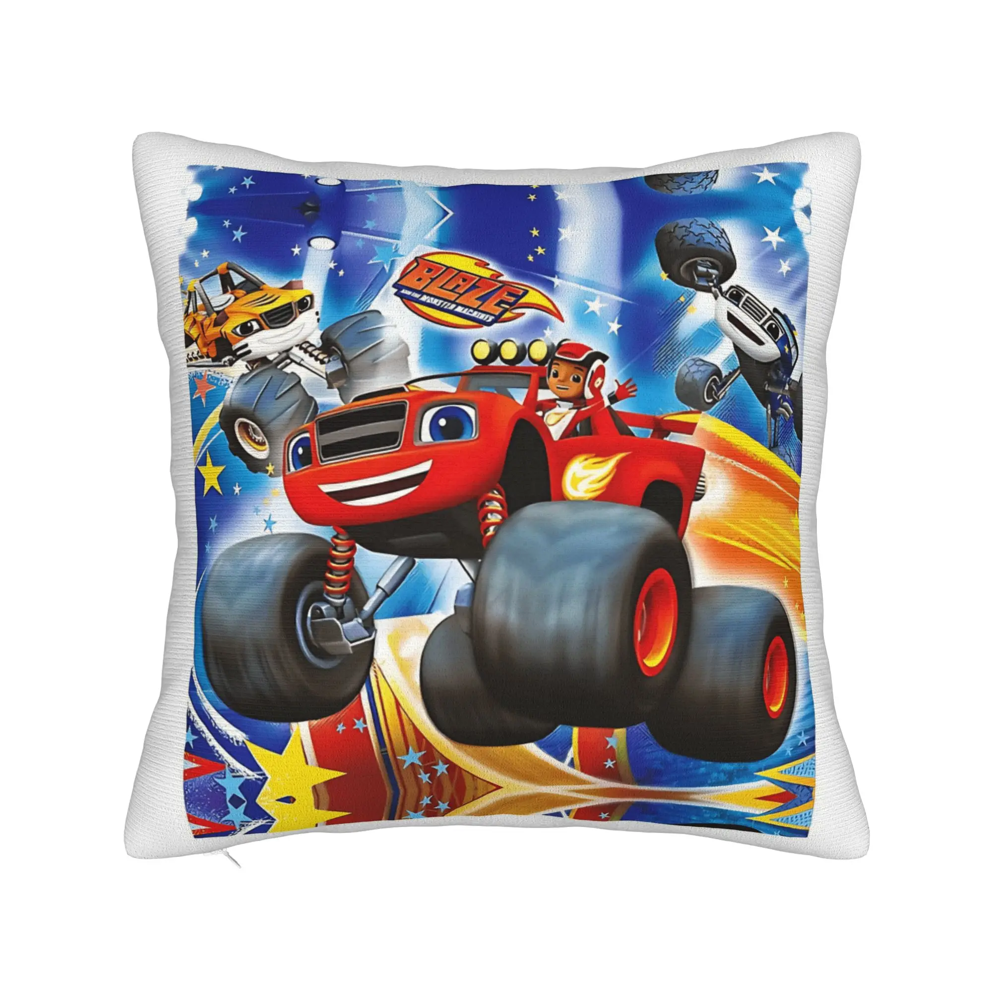 B-Blaze and the Monster M-Machines Pillow Case  Custom Pillow Cover Funny Pillowcases For Couch Sofa Bedroom