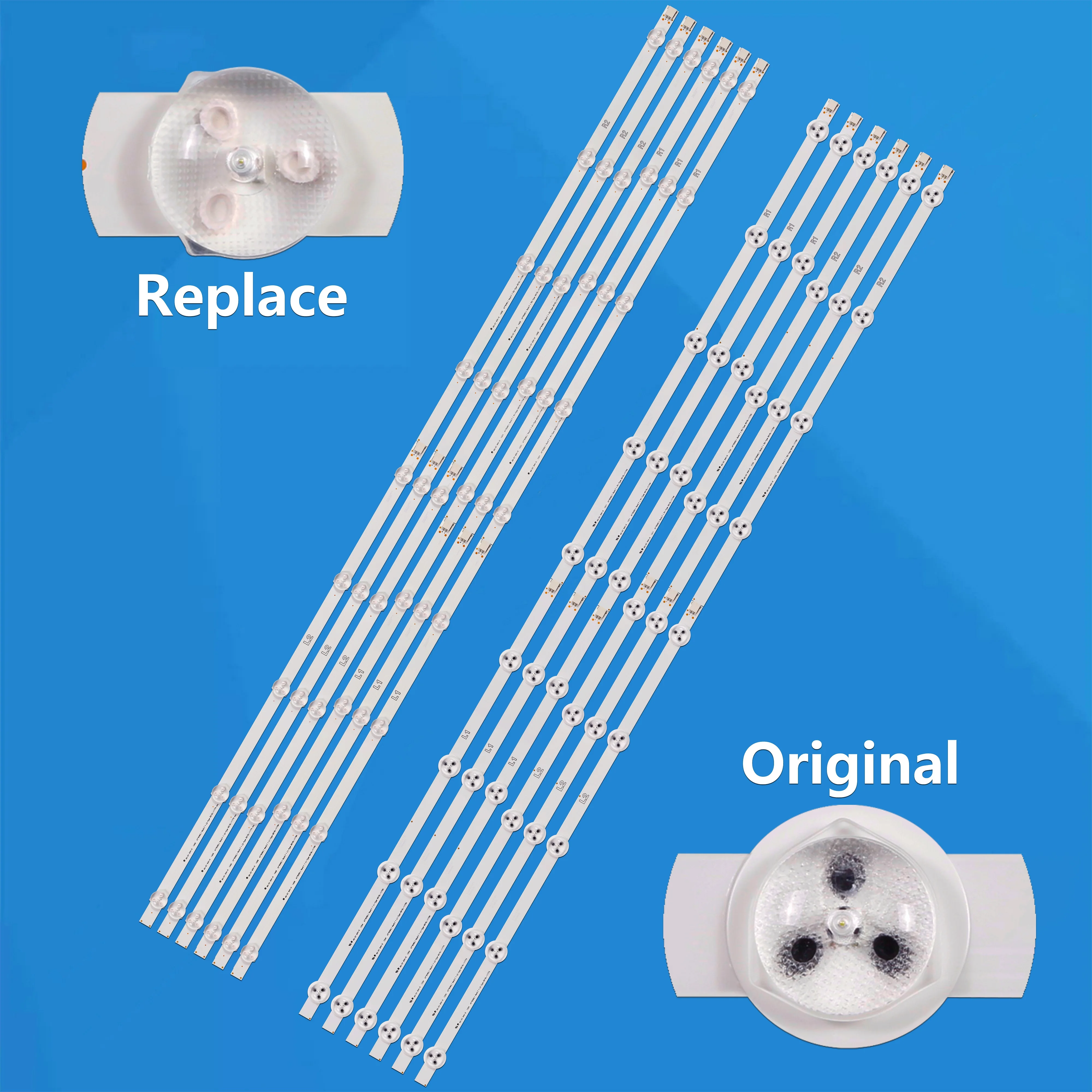 LED الخلفية شريط مصابيح ل 47LA6156-ZB 47LA615S-ZA 47LA615S-ZB 47LA615V-ZA 47LA615V-ZB 47LN570S-ZA 47LN5750-UH 47LA621V-ZD #1