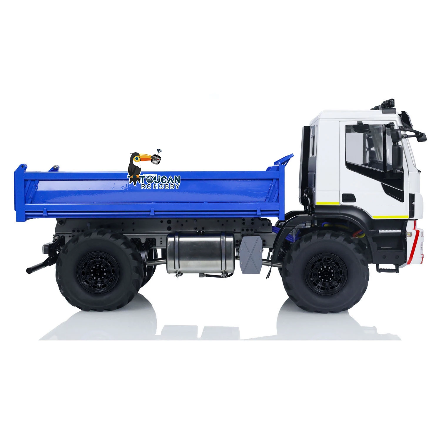 

1/14 RC гидравлический металлический самосвал 4x4 с дистанционным управлением Самосвал в сборе и окрашенная модель со звуками Прожектор RC игрушка