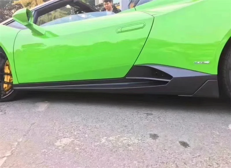 

LP610 Боковые юбки из углеродного волокна для Lamborghini Huracan Боковые губы из углеродного волокна для Lamborghini LP610 Комплект кузова лобового стекла