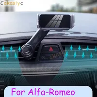 For alfa romeo 159 156 Giulia Stelvio Giulietta Auto Clamping Air Vent Mount Stand Accessories Electric Car Phone Holder