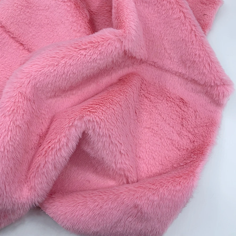 Pink Series Artificial Fur Fabric Square Fabric Used for dresser, study, decorative background cloth, diy making doll fabrics