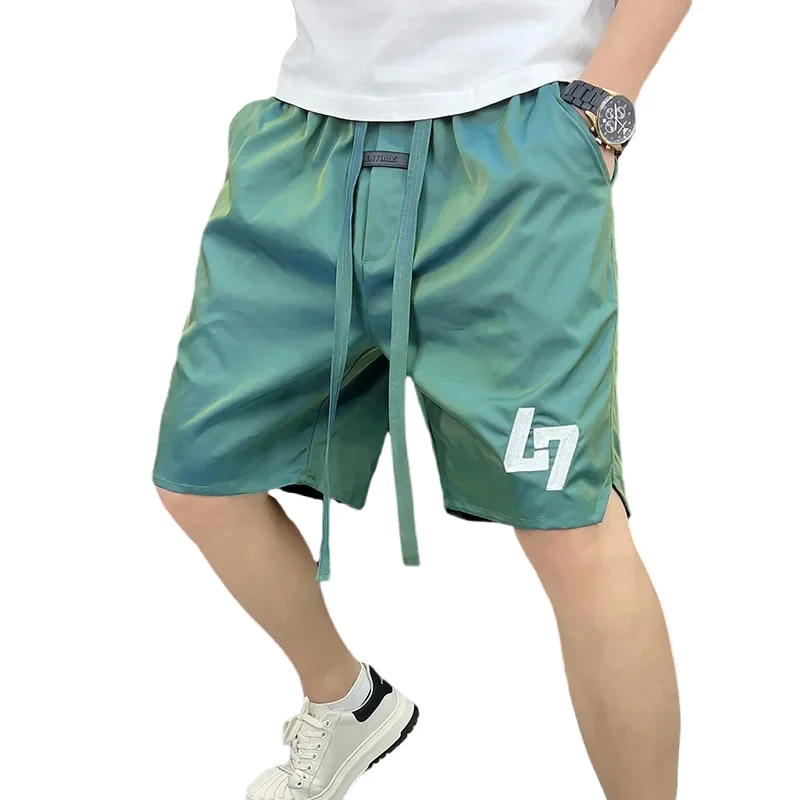 2024 New Men\'s Shorts Summer Casual Pants Five Quarter Pants Korean Fashion Sports Shorts Man Streetwear All-match Men Clothing