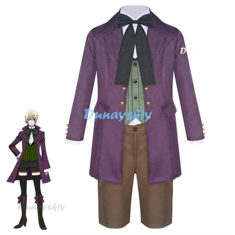 Kuroshitsuji Cosplay Ciel Phantomhive przebranie na karnawał Sebasuchan Mikaerisu kostium Anime Alois Trancy Party diabeł jednolity