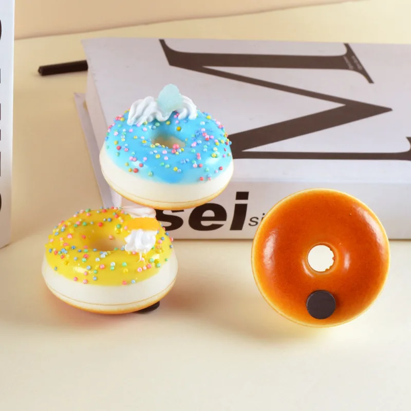 2pcs Spaß realistische Dessert kuchen Simulation Donut Modell Foto Requisiten süße Simulation Essen spielen Kinderhaus Spiele kleines Geschenk