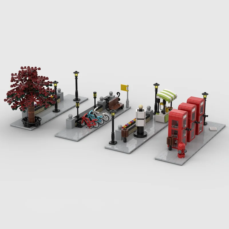 1170 pezzi MOC pacchetto angolare modulare trasforma ogni modello modulare regali di Natale blocchi di costruzione idea fai da te giocattolo in mattoni compleanno per bambini