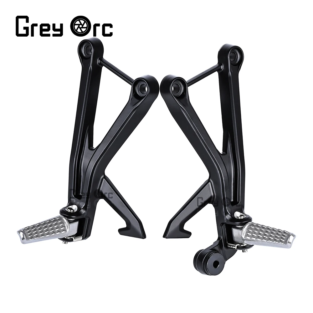 

Аксессуары для мотоциклов, подножки для заднего пассажира, черная педаль для Kawasaki ZX 4RR ZX 4R 2023-2024, подножки для ног