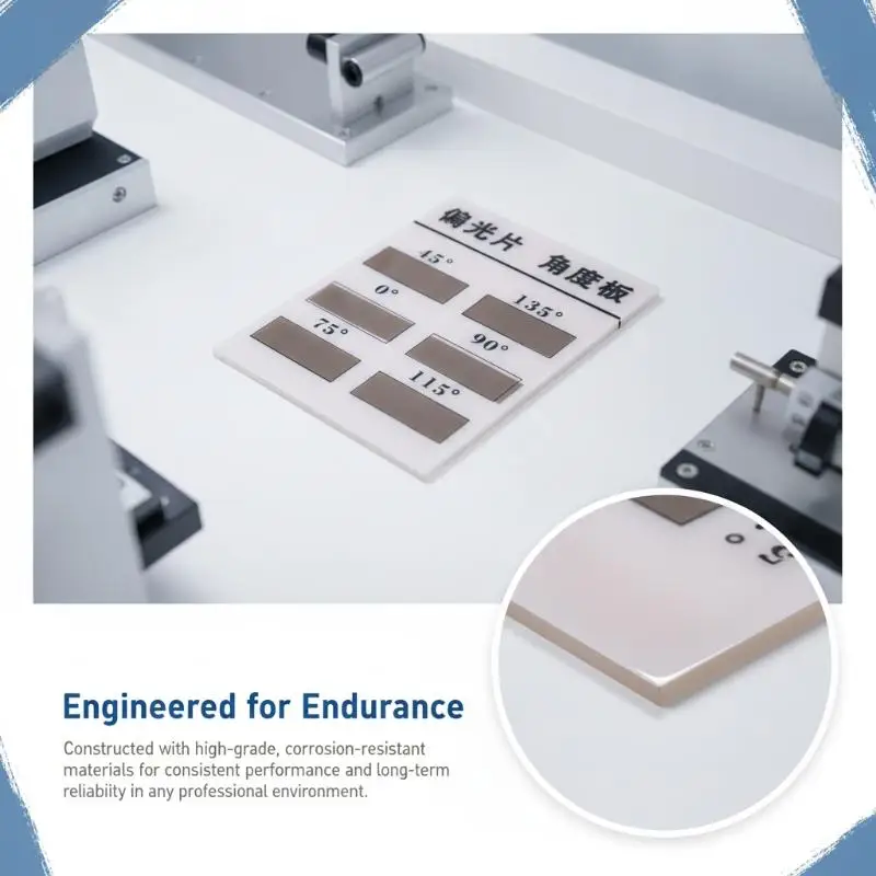 LCD Polarizer Test Panel 0/45/90/135 Degree Multi-Device Compatible Polarizing Film for LCD Screen Repair Tasks