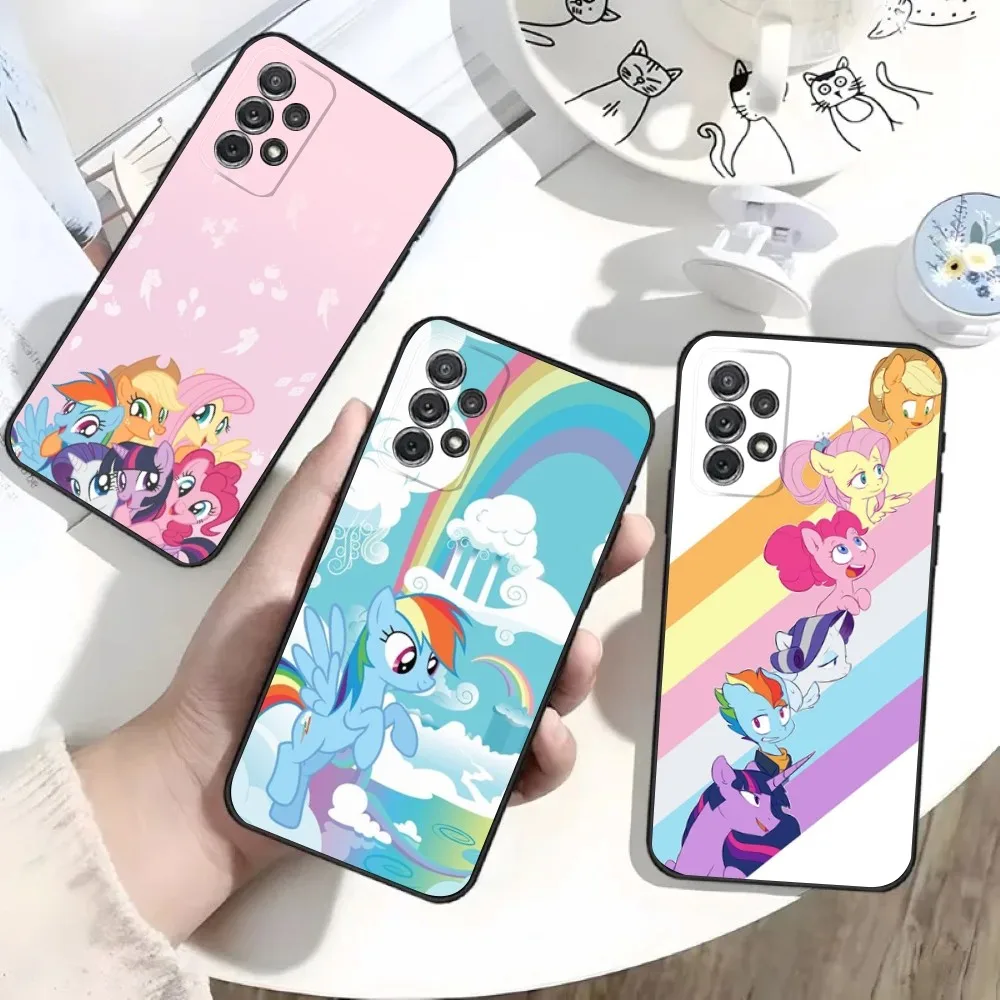 

My L-Little Rainbow PonyS Phone Case For Samsung S25,S24,S21,S22,S23,S30,Ultra,S20,Plus,Fe,Lite,Note,10 Black Soft Shell