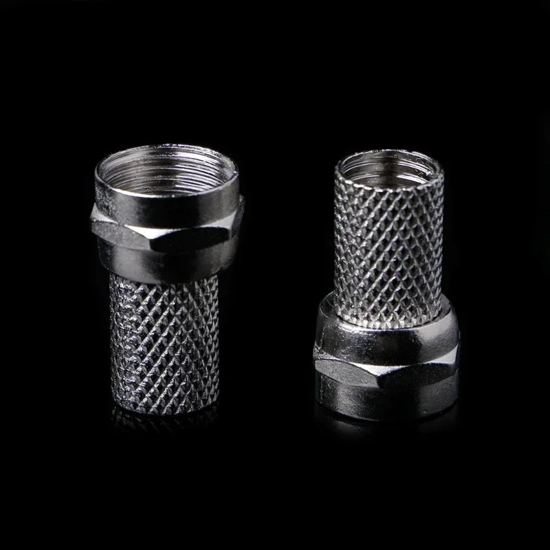 For RG6 Satellite TV Antenna Coax Cable Transmission, 10 Pcs 75 - 5 F Connector, Screw On Type, Twist - on