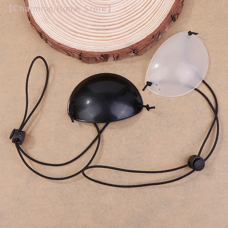 【M】Translucent Black Single Eye Protect Correction Children's Monocular Eye Goggle Patch Amblyopia Blindfold One Eye Strabismus