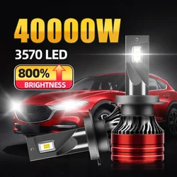 2pcs 9005 9006 H1 H11 H7 LED Headlight 9007 H4 H13 Hi/Lo Beam Bulb All-in-One, 800% Brighter LED Conversion Kit 6000K Cool White