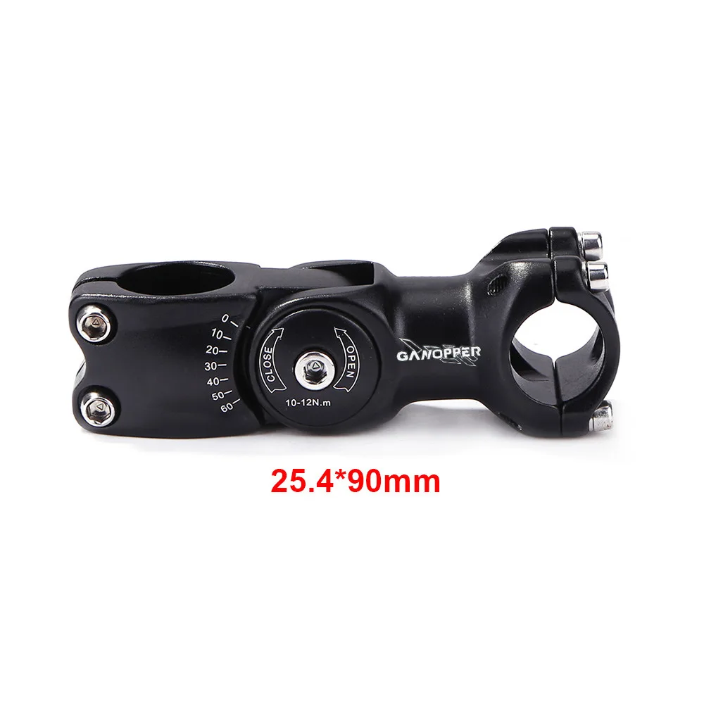 Lightweight yet Strong Aluminum Alloy Adjustable Bike Stem Compatible with Popular Handlebar Dimensions on the Market