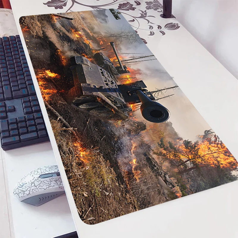 World of Tanks Mouse Pad Gamer Accessories Mause Pad Anime Mousepad Playmat Desk Mat Rubber Non-slip XXL Mausepad Mouse Mat