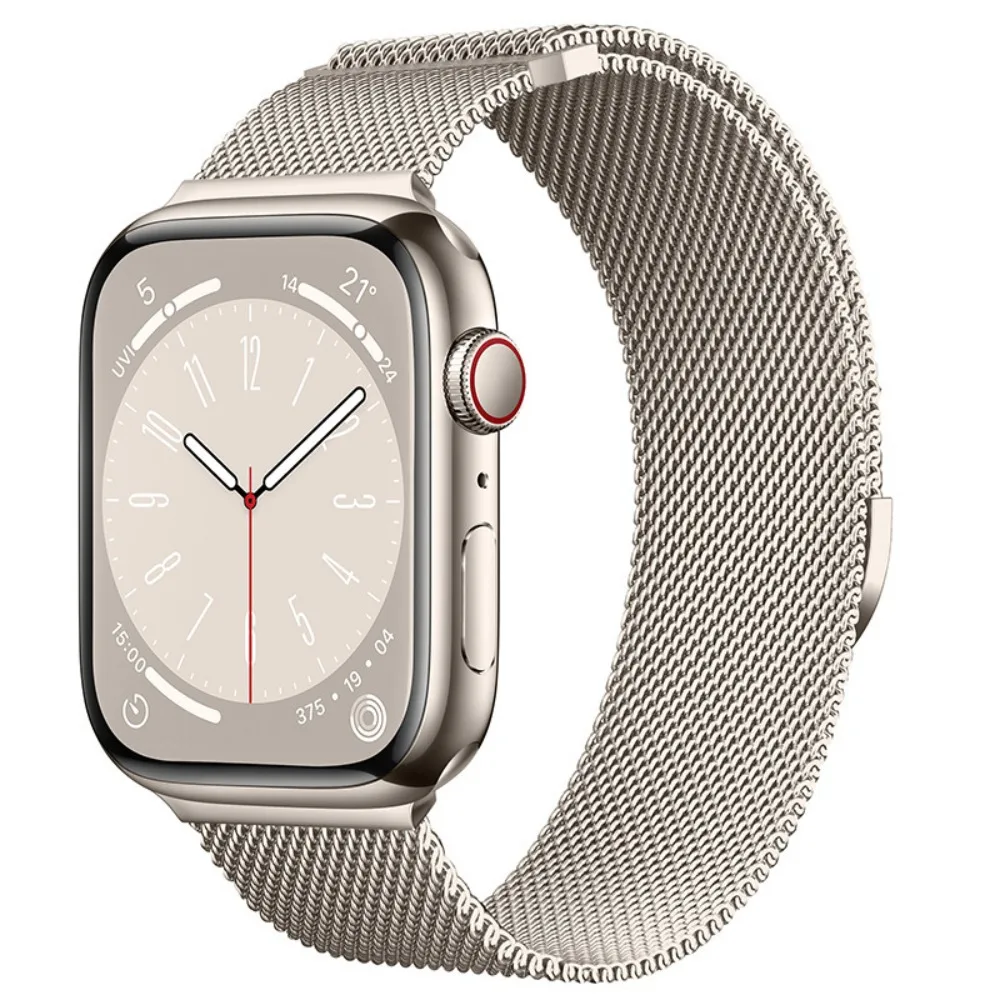 

A New Type of Metal Semi-circular Magnetic For Apple Watch Strap Suitable for The Double-section Milanese Strap of Apple Watch