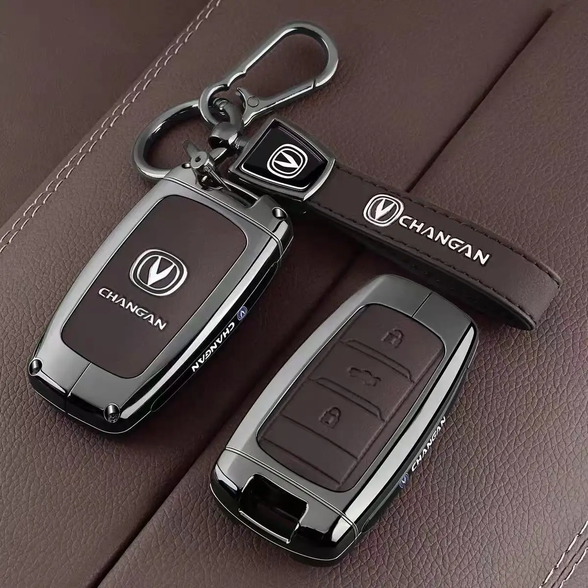 Key Case Cover Shell Fob Holder for Changan CS35 Eado XT DT Raeton CC Lingxuan CS55 Ruicheng CS75 Old Model Accessories