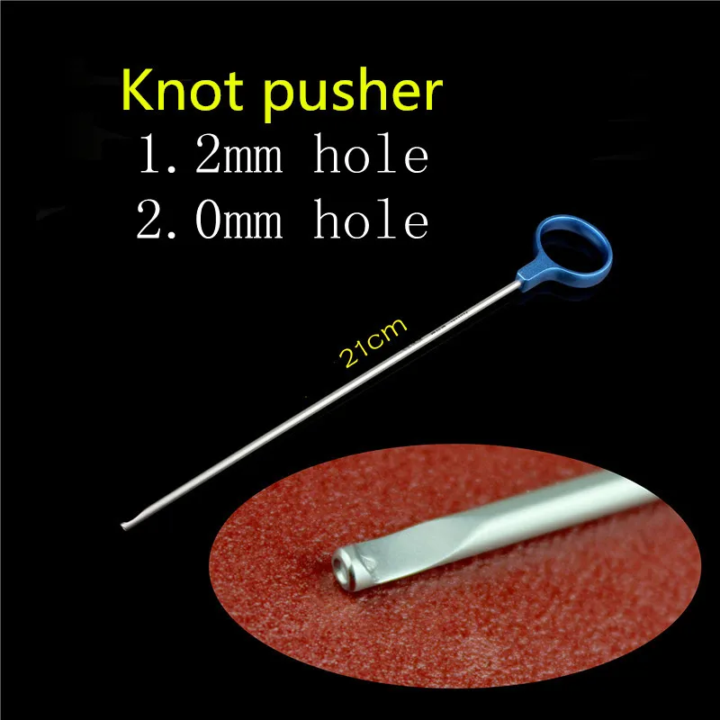 Orthopedic instrument medical sport medicine Cruciate ligament repair shoulder joint cuff knot pusher PDS Suture line knotting