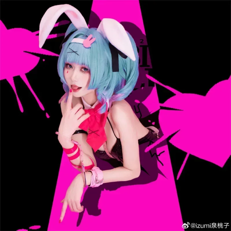 2025 Mi ku الأسود الأرنب الأرنب فتاة ارتداءها حللا الزي الرسمي أنيمي Mikuu تأثيري ازياء الساخن #4