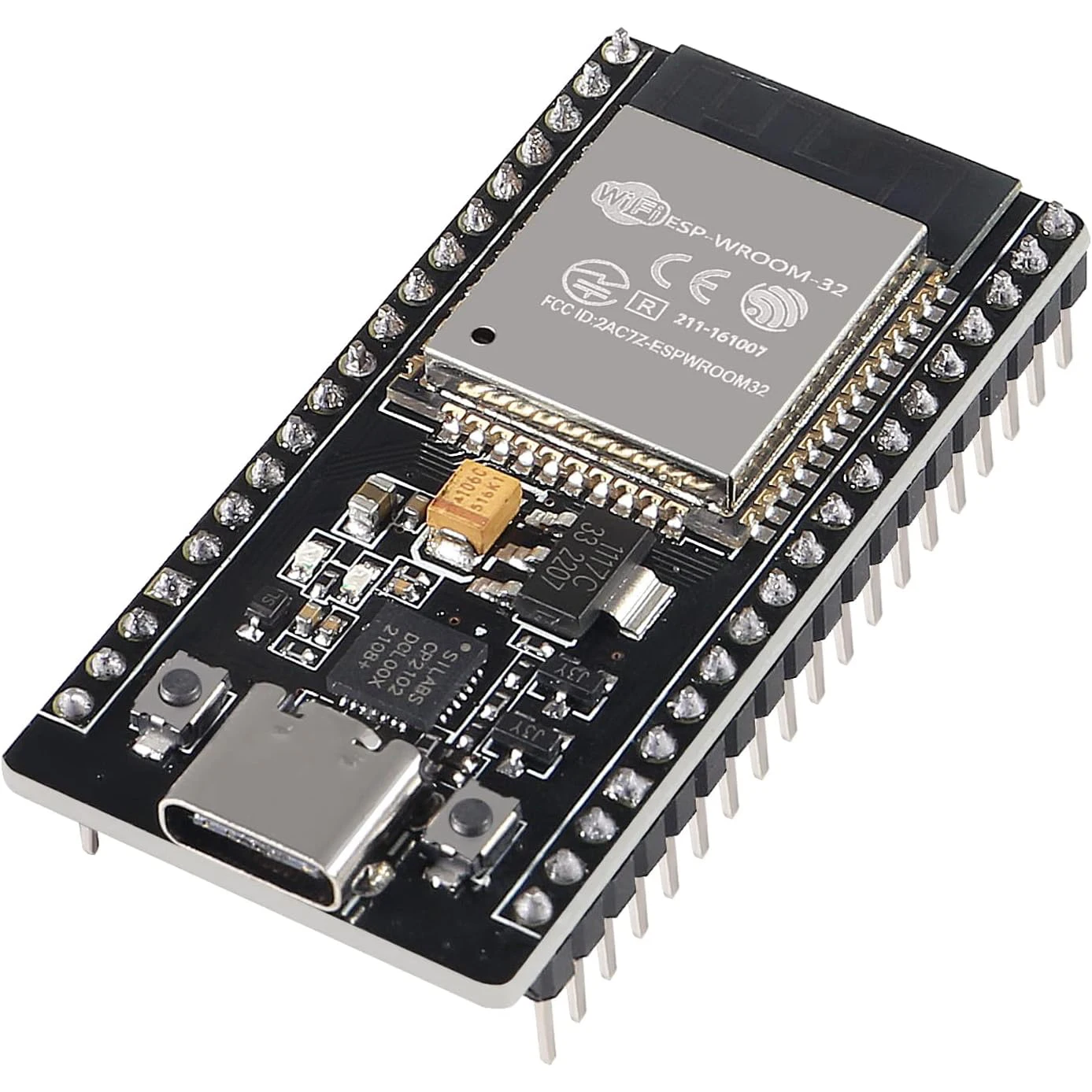 ESP32 개발 보드 CP2102 칩, 38 핀 좁은 버전, WiFi + 블루투스 마이크로컨트롤러, 듀얼 코어 ESP-32 ESP-32D 보드