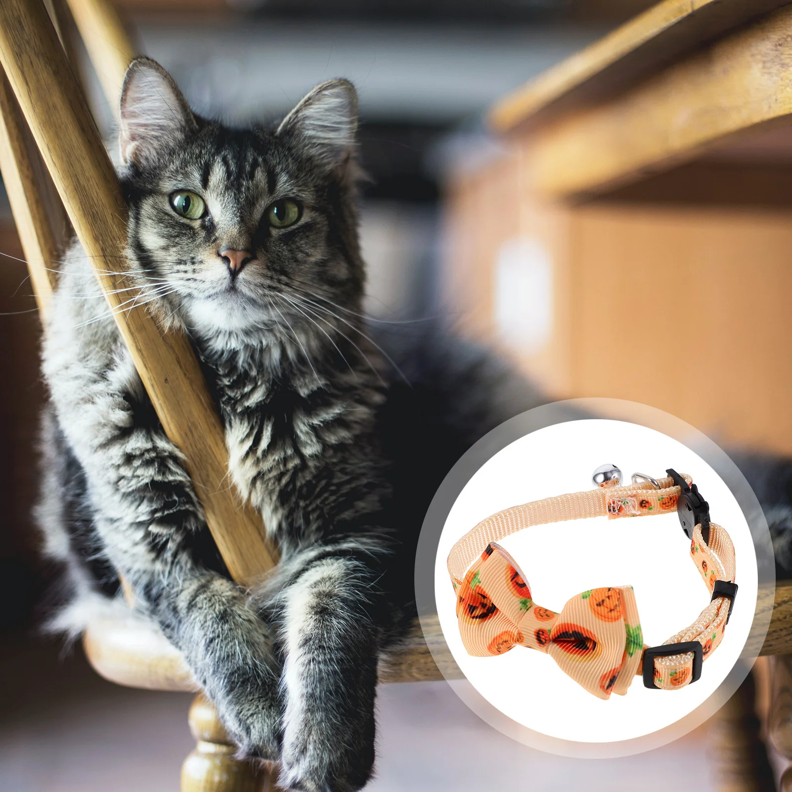 

Halloween Cat Collar Adorable Pet Neck Bow Decorative Bell Collar For Cats Dogs Puppy Rabbit Party Festival Decoration