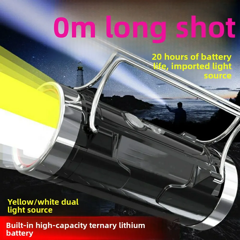 

Светодиодный фонарик для рыбалки на открытом воздухе - перезаряжаемый водонепроницаемый супер яркий фонарь для домашнего ежедневного использования и специальное снаряжение для ночной рыбалки